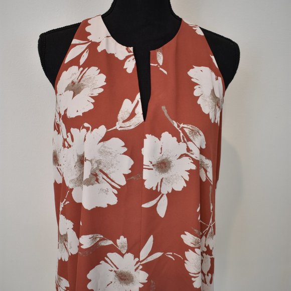 Burnt Coral Blousy Tank - Picture 5 of 6